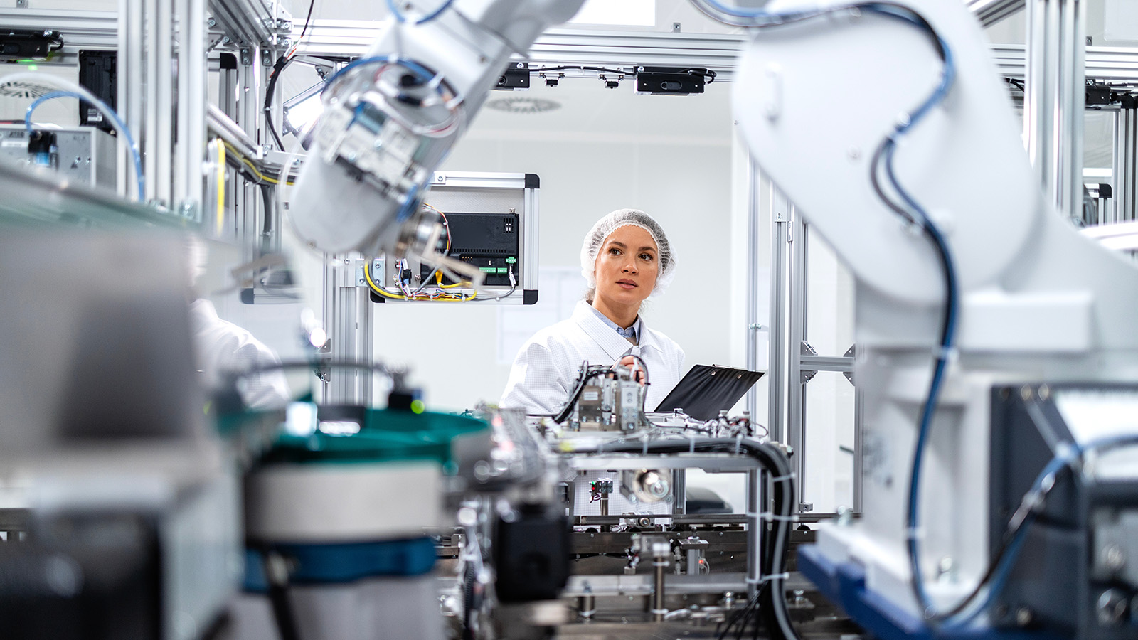 Engineer performing a visual check inspection